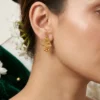 1000009276_compressed Golden Tree Design Drop Earrings
