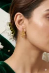 1000009276_compressed Golden Tree Design Drop Earrings