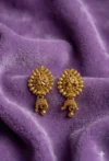 Gold-Plated Floral Drop Earrings